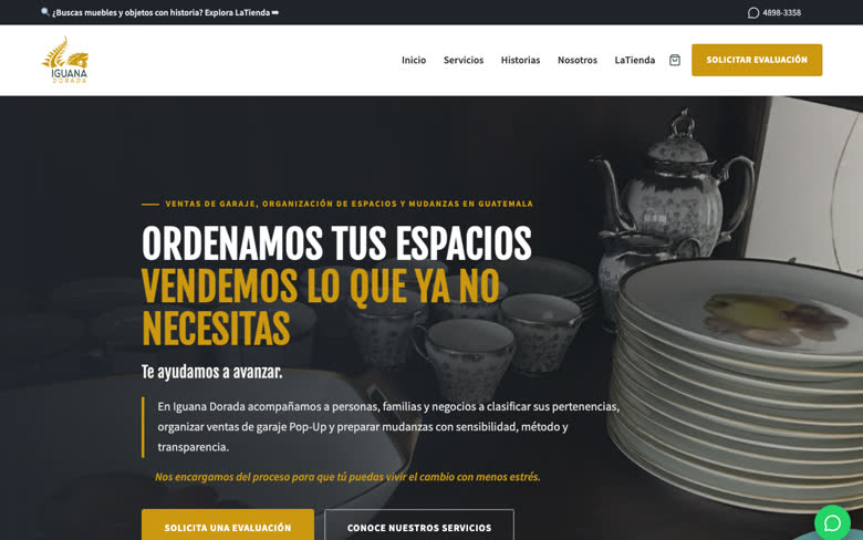 Sitio web de Iguana Dorada