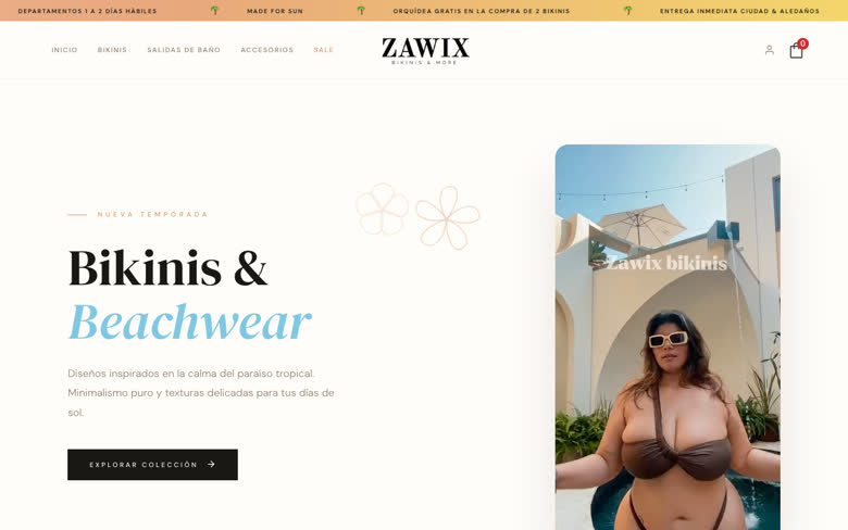 Sitio web de Zawix